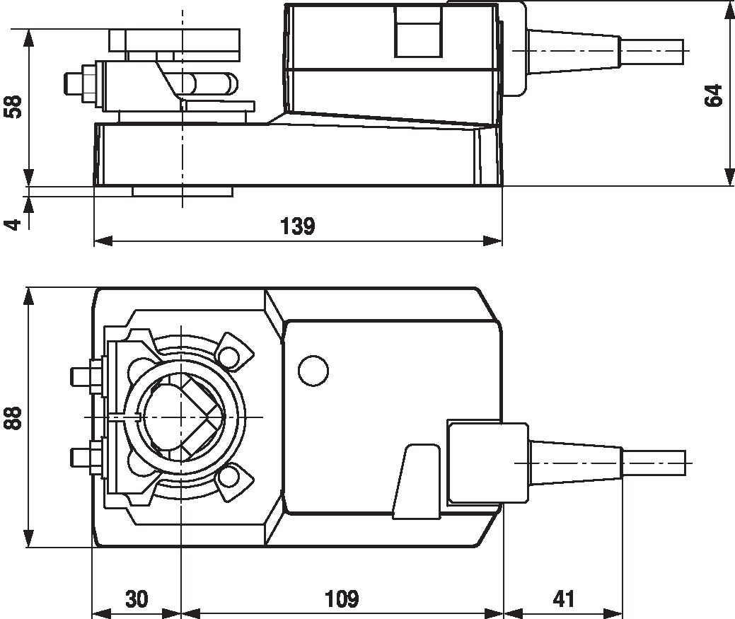 Электропривод Belimo SM24A-MF (20 Н·м)