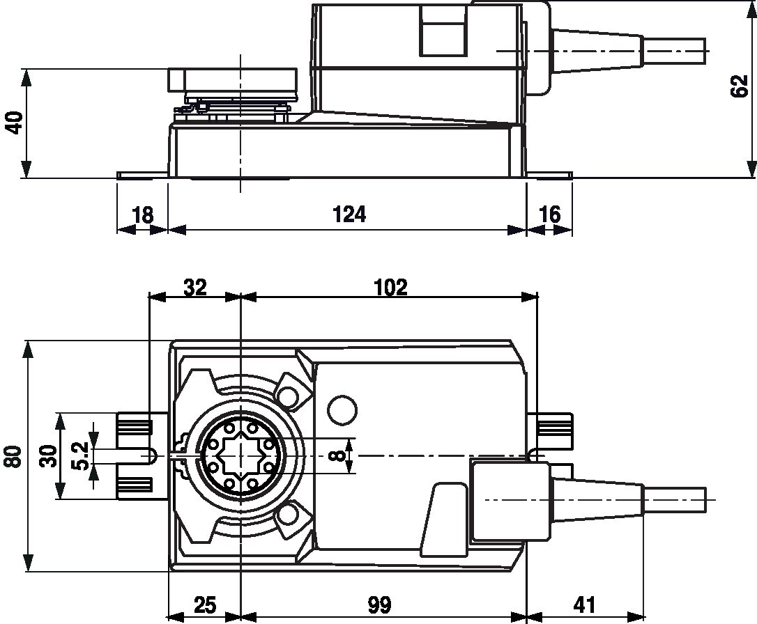 Электропривод Belimo NM24A-SR-F (10 Н·м)