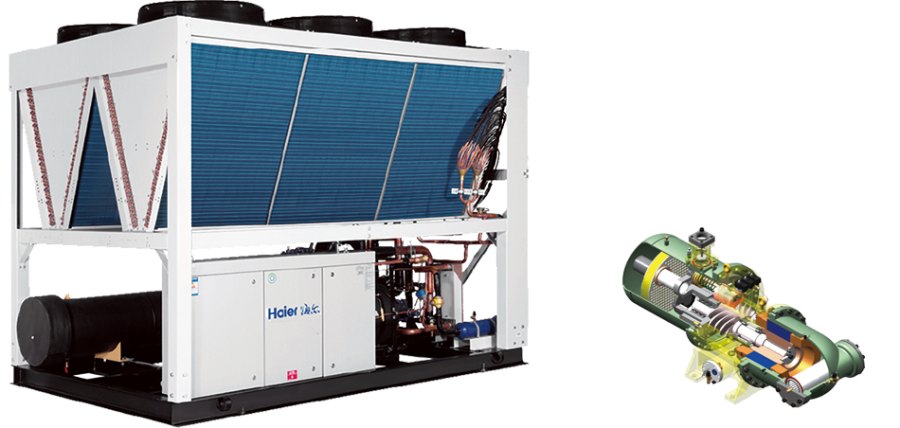 Винтовой чиллер Haier CI0410PANF с воздушным охлаждением Винтовой чиллер Haier CI0410PANF с воздушным охлаждением