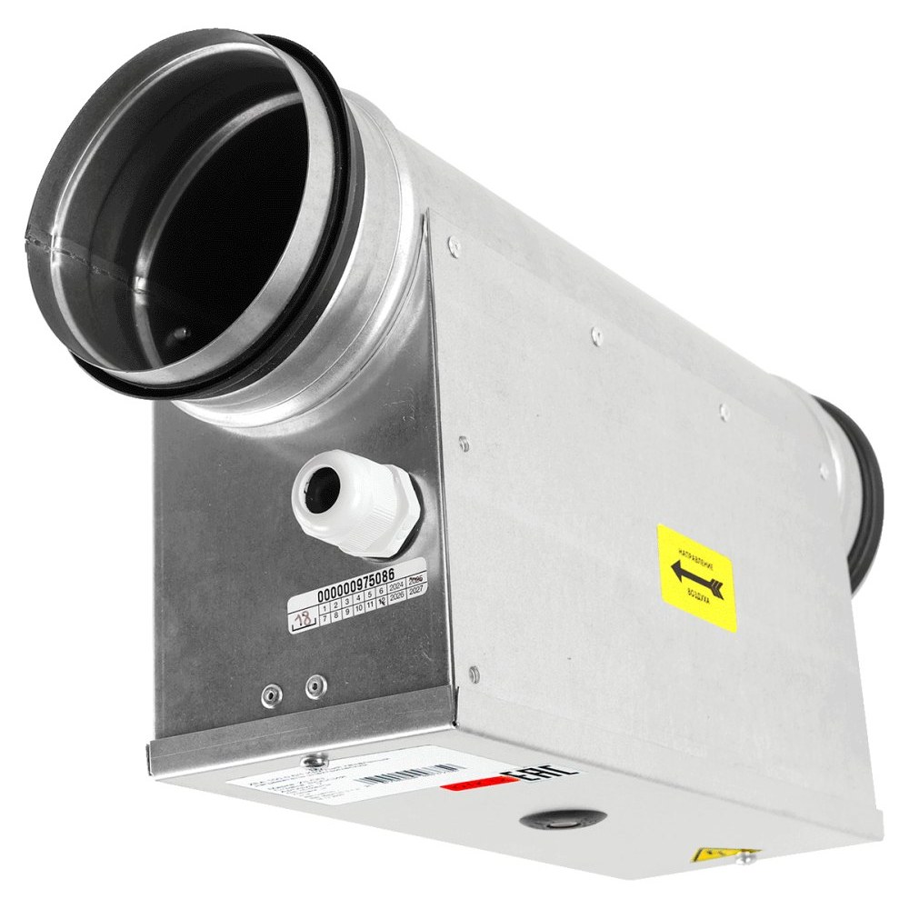 Электрический нагреватель для круглых каналов ZILON ZEA 315-6,0/2