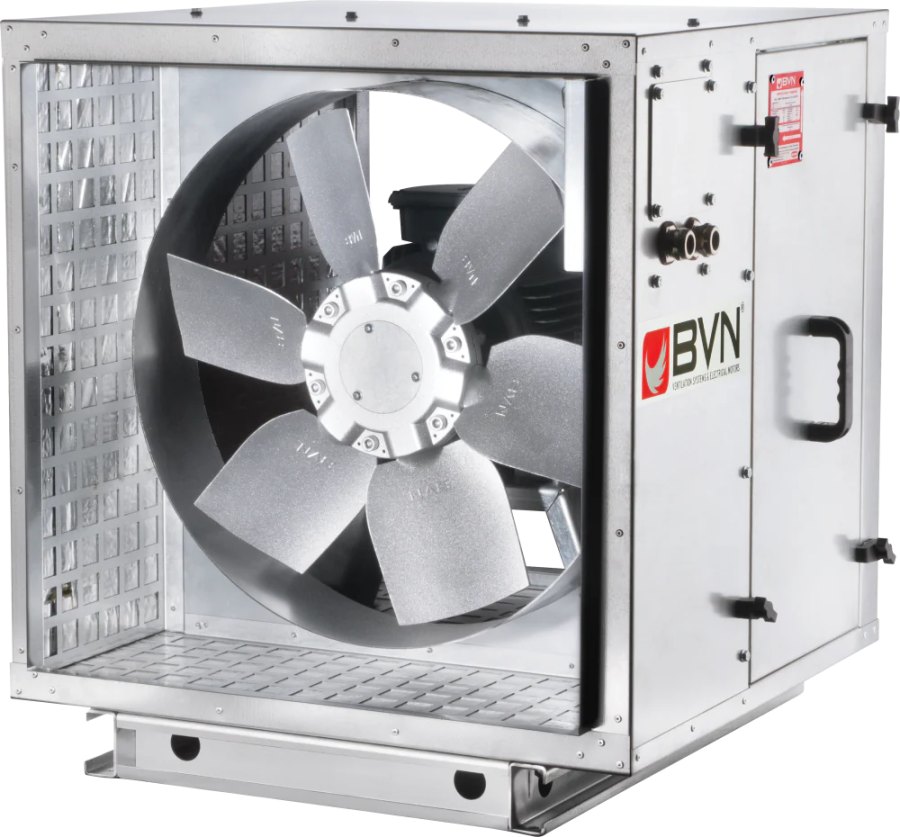 Шумоизолированный канальный осевой вентилятор дымоудаления ARMO-C 900/6