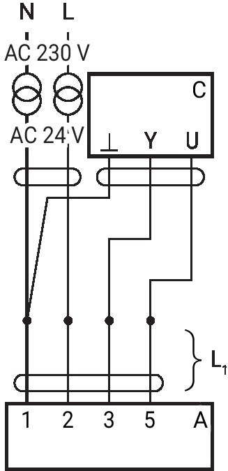 NMQ24A-MF — Схема подключения